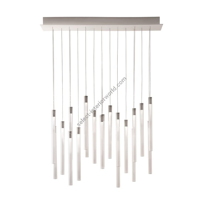 Fabbian / LED Ceiling Lights / Multispot Tooby F32 20 spots 90x15cm