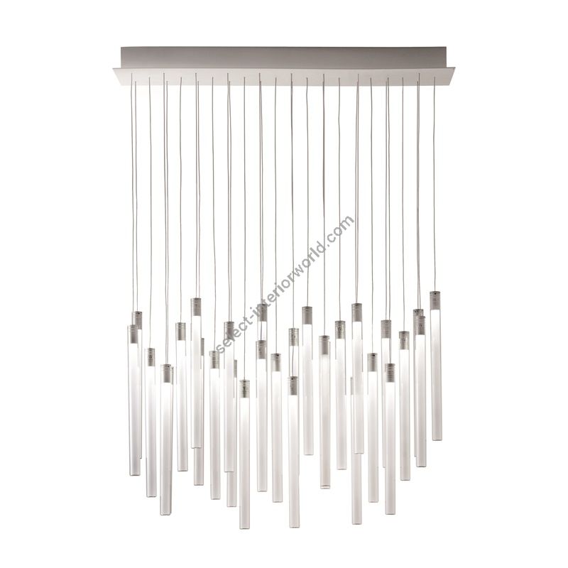 Fabbian / LED Ceiling Lights / Multispot Tooby F32 30 spots 90x15cm