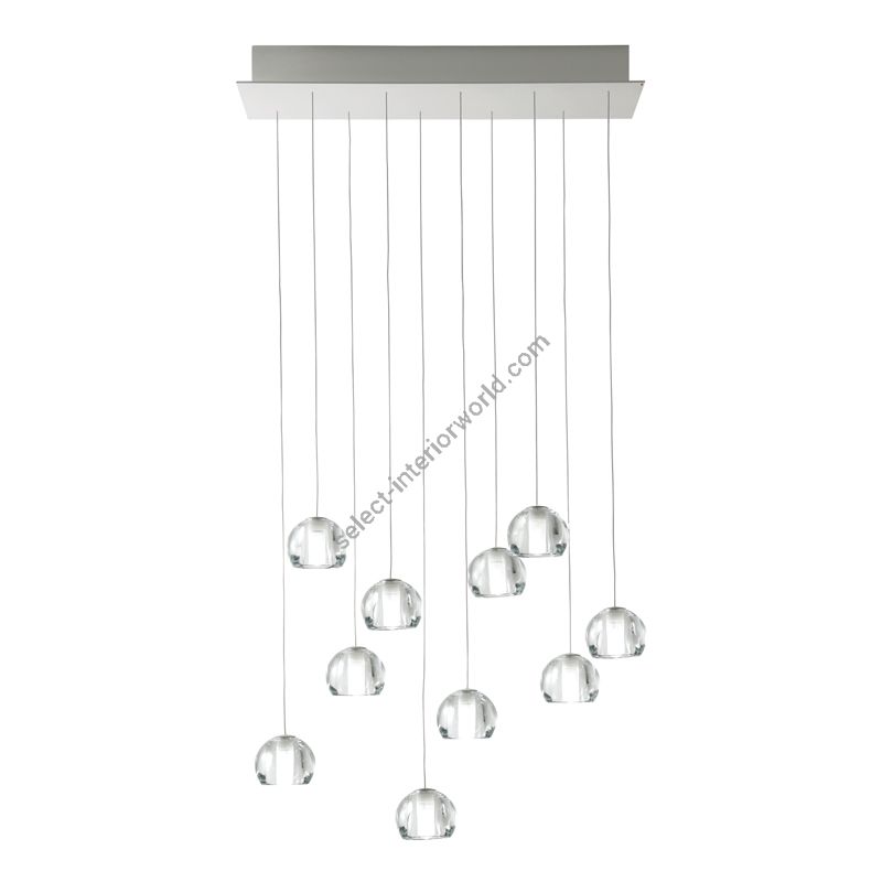 Fabbian / LED Ceiling Lights / Multispot Beluga F32 10 spots 60x15cm