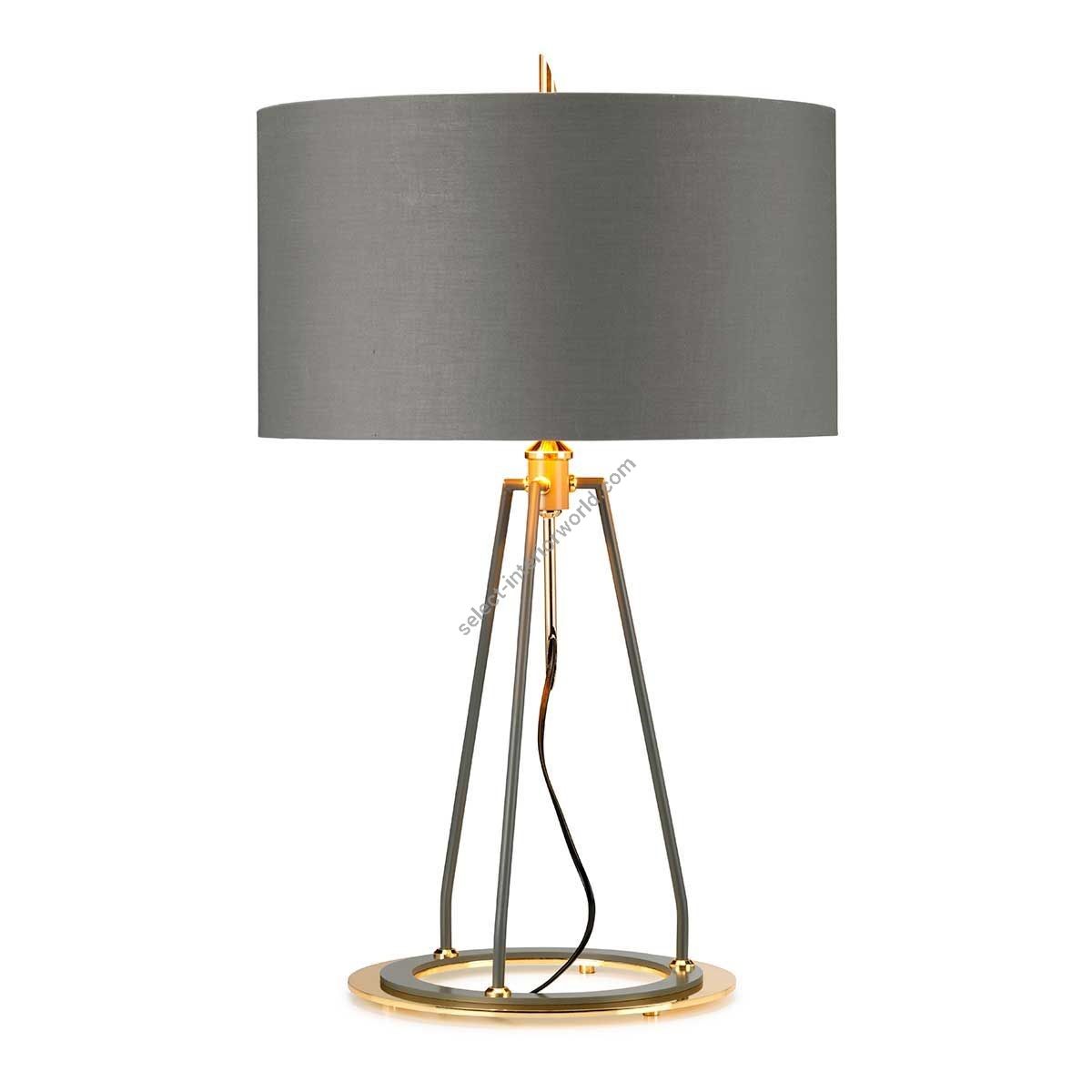 Elstead Lighting / Table Lamps / Ferrara Dark Grey Polished Gold