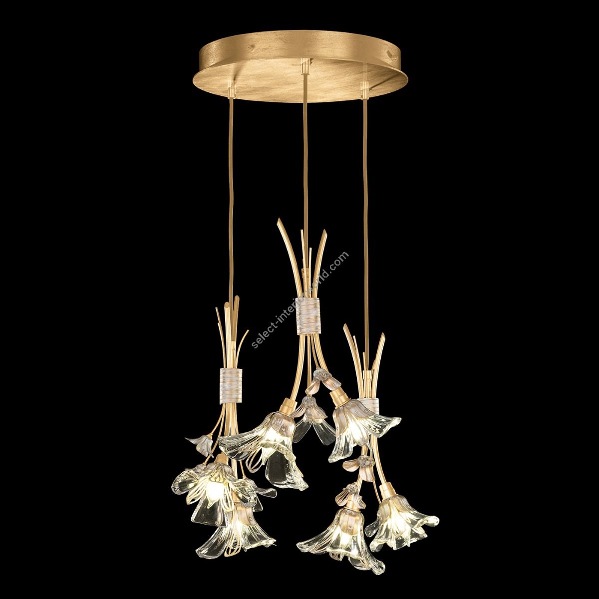 Fine Art Handcrafted Lighting / Round Pendant Lights / Azu 22″ 916540