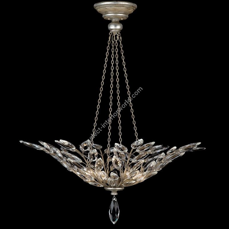 Crystal Laurel 35″ Round Pendant 753640, 776340 by Fine Art Handcrafted Lighting