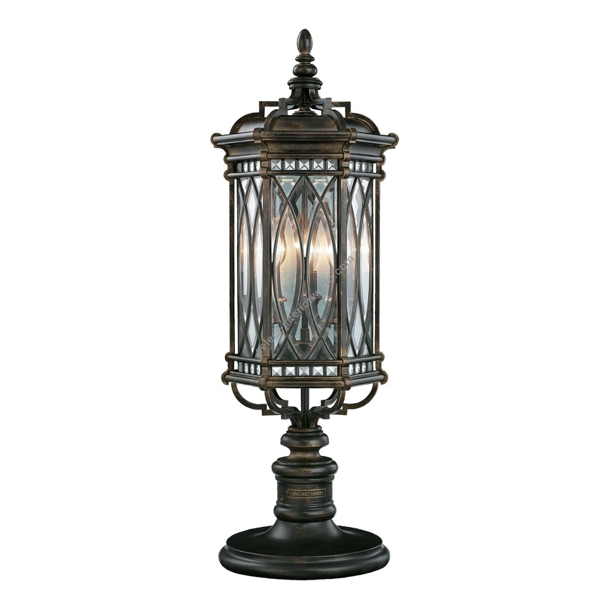 Fine Art Handcrafted Lighting / Outdoor Adjustable Pier/Post Mount / Warwickshire 32″ 611283