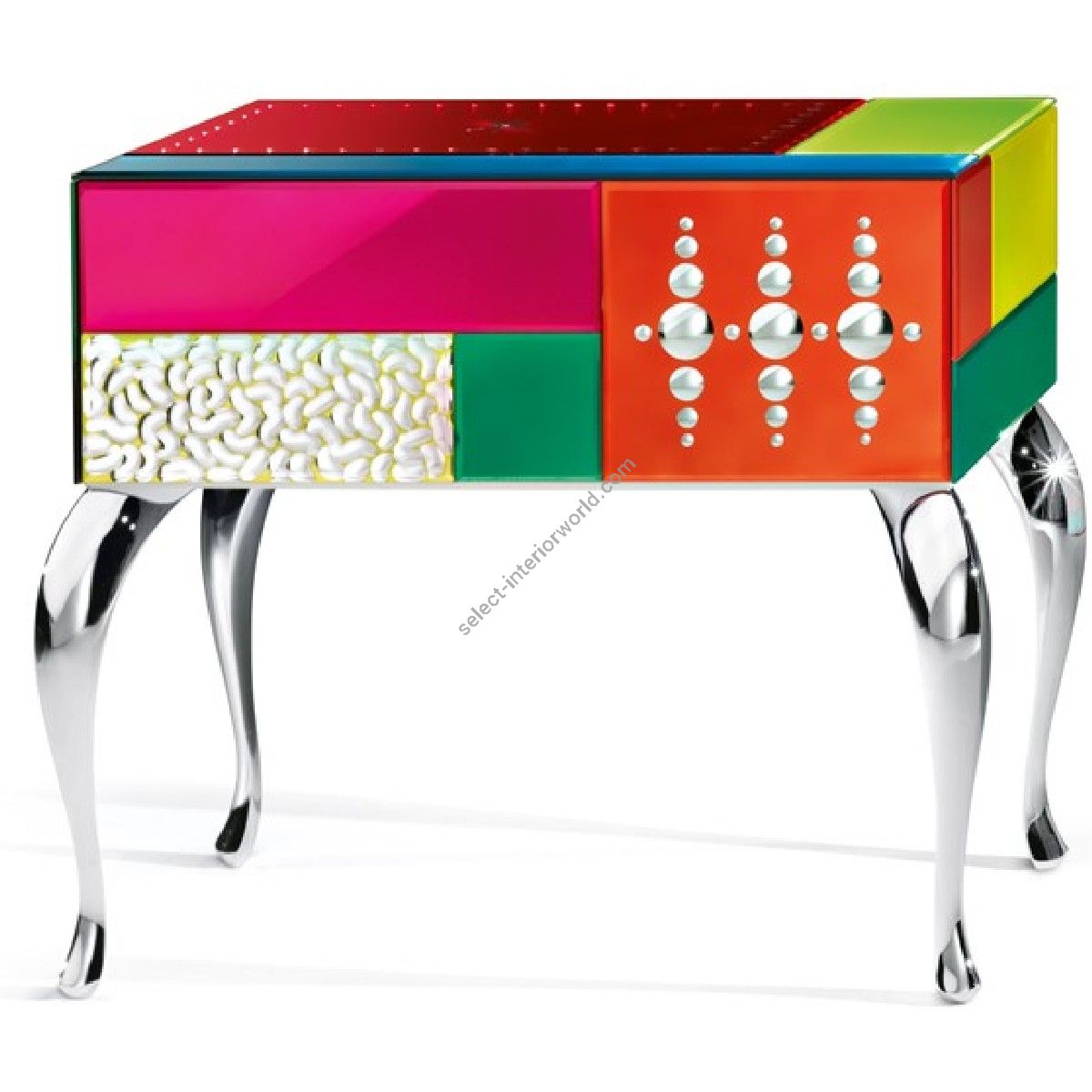 Arte Veneziana / Nightstands & Bedside Tables / Fizzy Contemporary FNS-LDC-103-GM7030