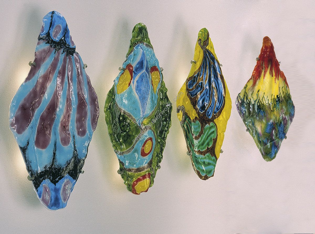 Glass & Glass Murano / Wall Lights / Forme Colorate C-Butterfly