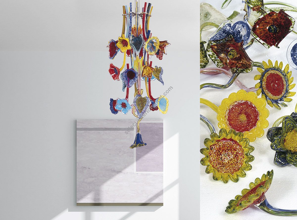 Glass & Glass Murano / Chandeliers / Forme Colorate C-Ikebana 2