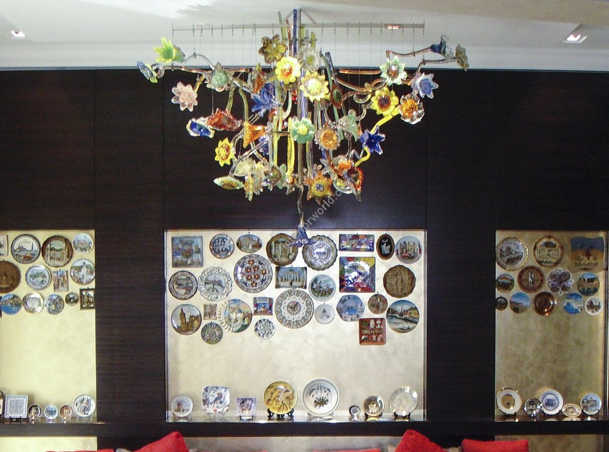 Glass & Glass Murano / Chandeliers / Forme Colorate C-Ikebana 3