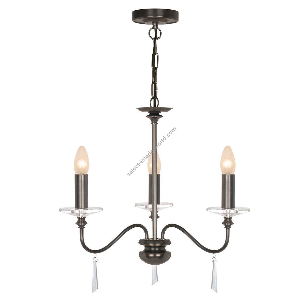 Elstead Lighting / Chandeliers / Finsbury Park 3 Old Bronze