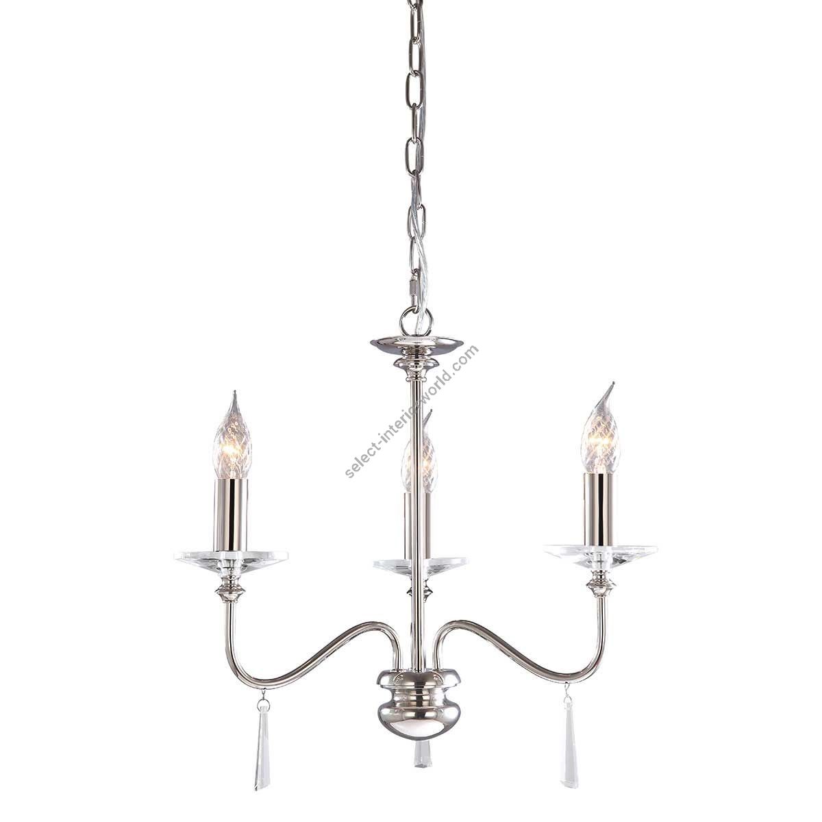 Elstead Lighting / Chandeliers / Finsbury Park 3 Polished Nickel