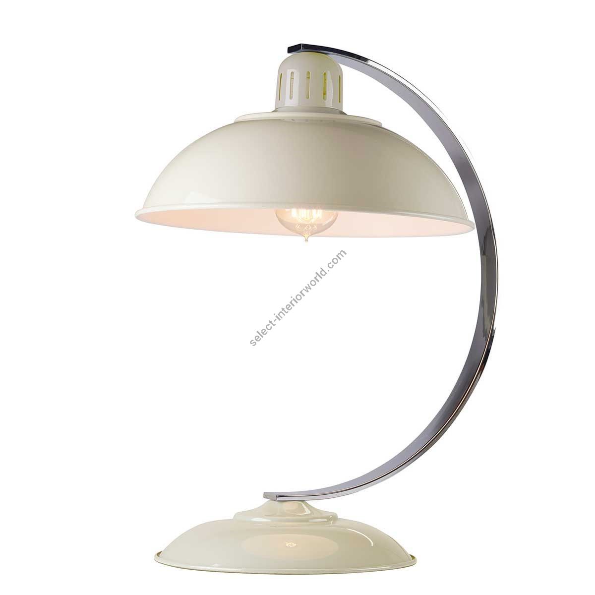 Elstead Lighting / Table Lamps / Franklin 1 Oyster White with Cream Shade