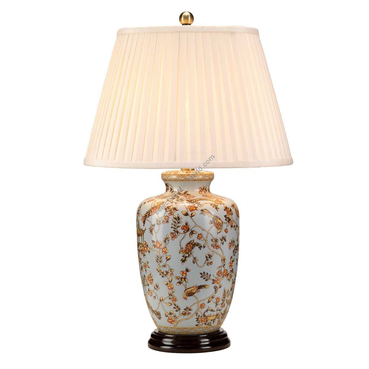 Elstead Lighting / Table Lamps / Gold Birds 1 Light Blue and Gold