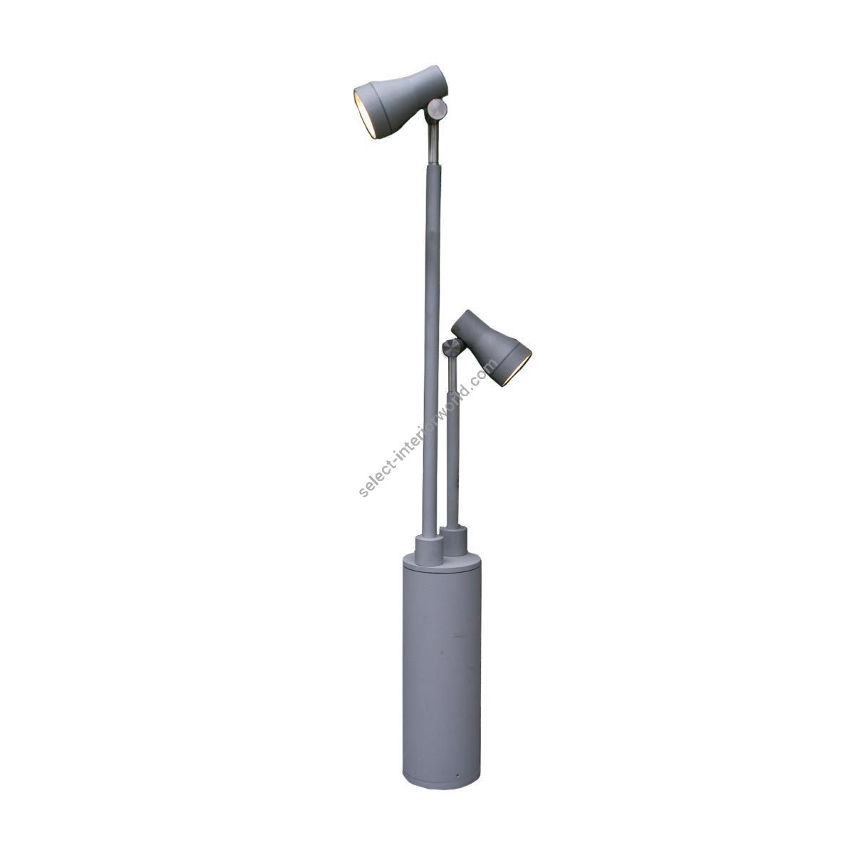Elstead Lighting / Outdoor Spotlights / Beta Double Head Matt Silver