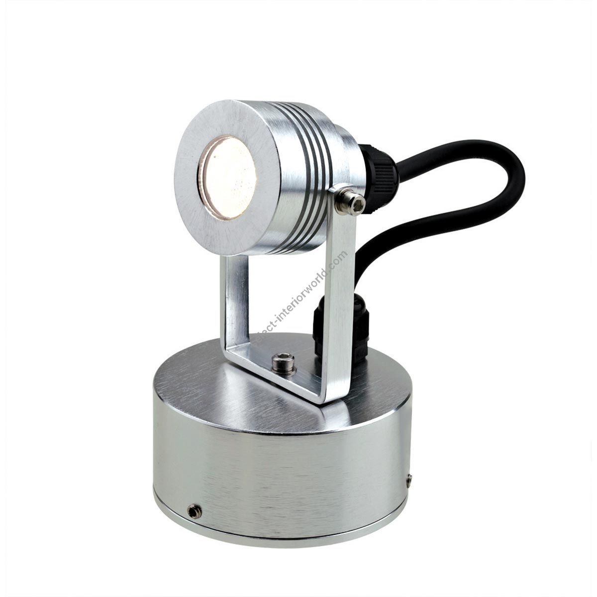 Elstead Lighting / Outdoor Spotlights / Elite Small Wall Fitting Anodised Aluminium
