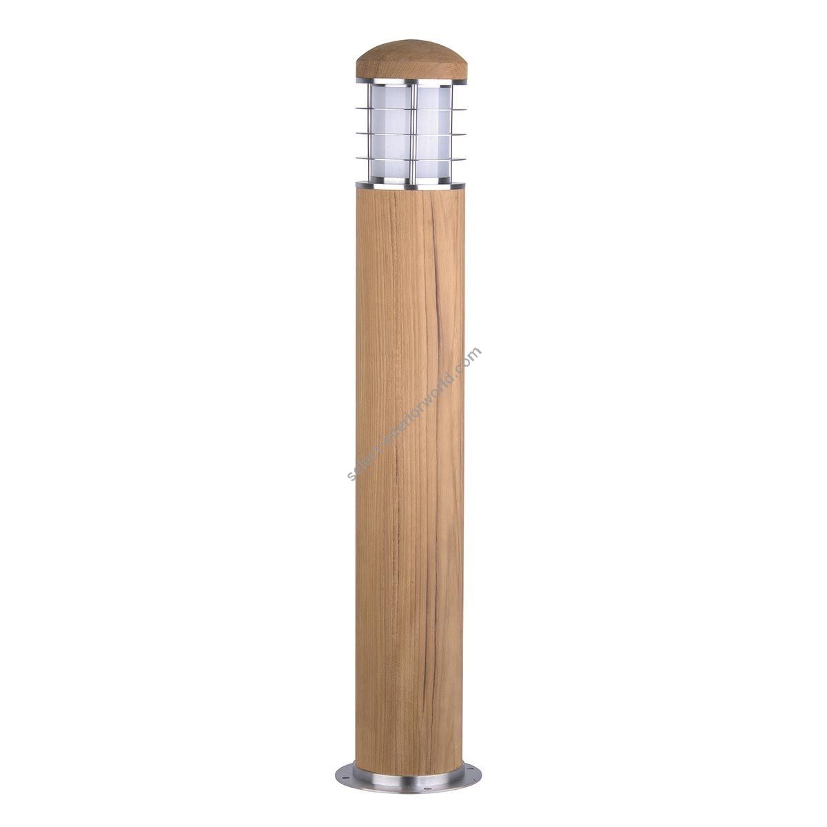 Elstead Lighting / Outdoor Bollard Lights / Poole 1 Teak and Stainless Steel
