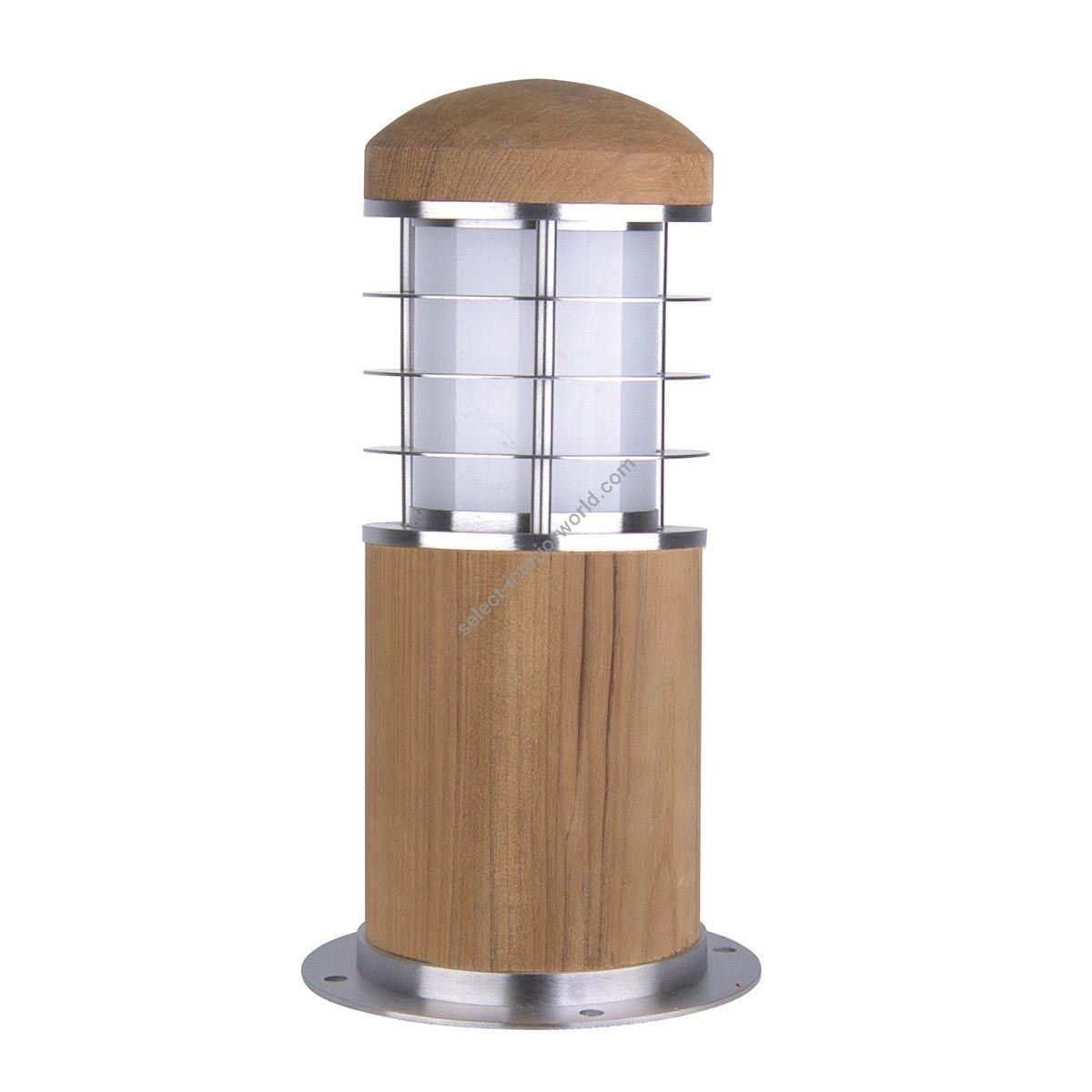 Elstead Lighting / Outdoor Bollard Lights / Poole 1 Mini Teak and Stainless Steel