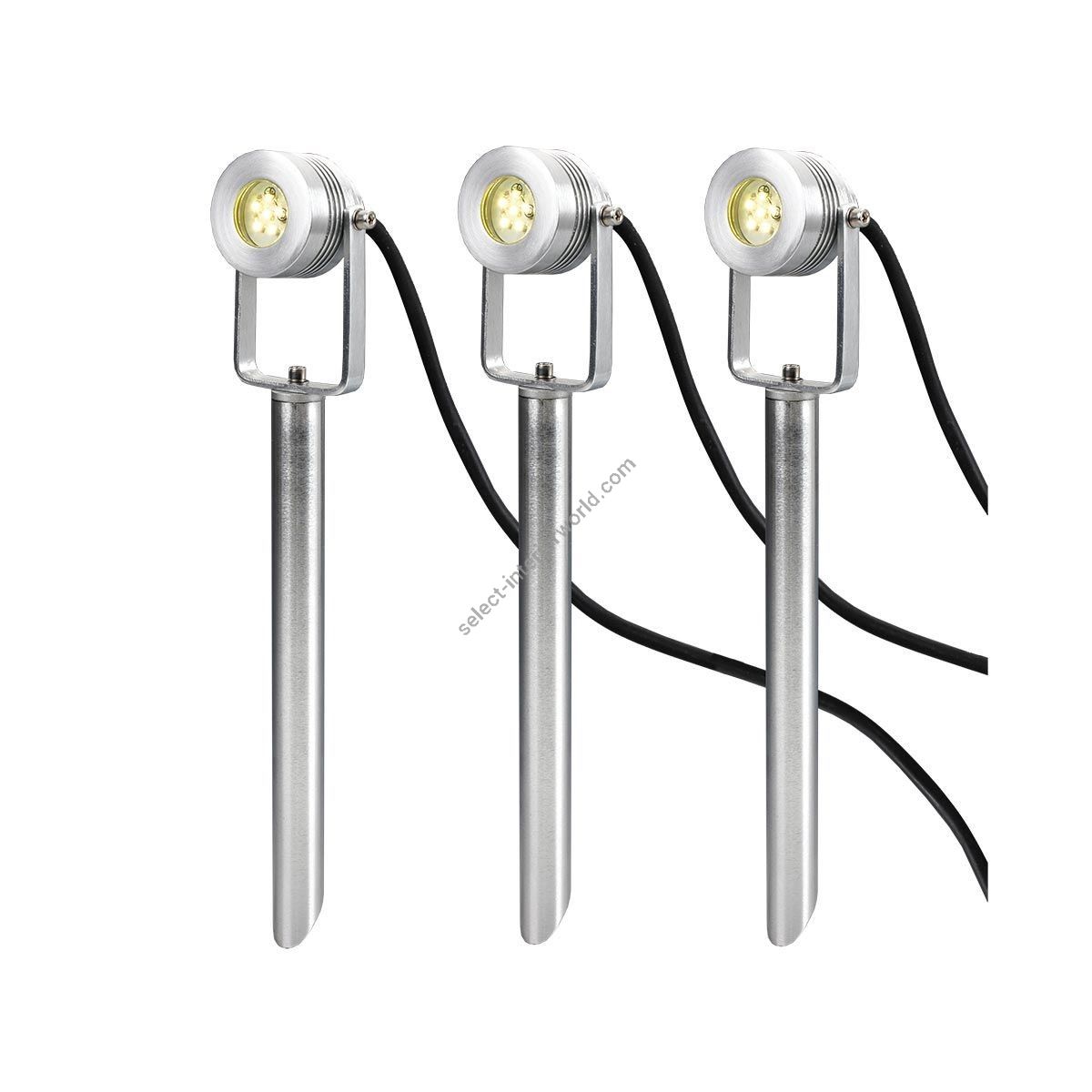 Elstead Lighting / Outdoor Spotlights / Spennymoor 3 x 12V Anodised Aluminium 3S