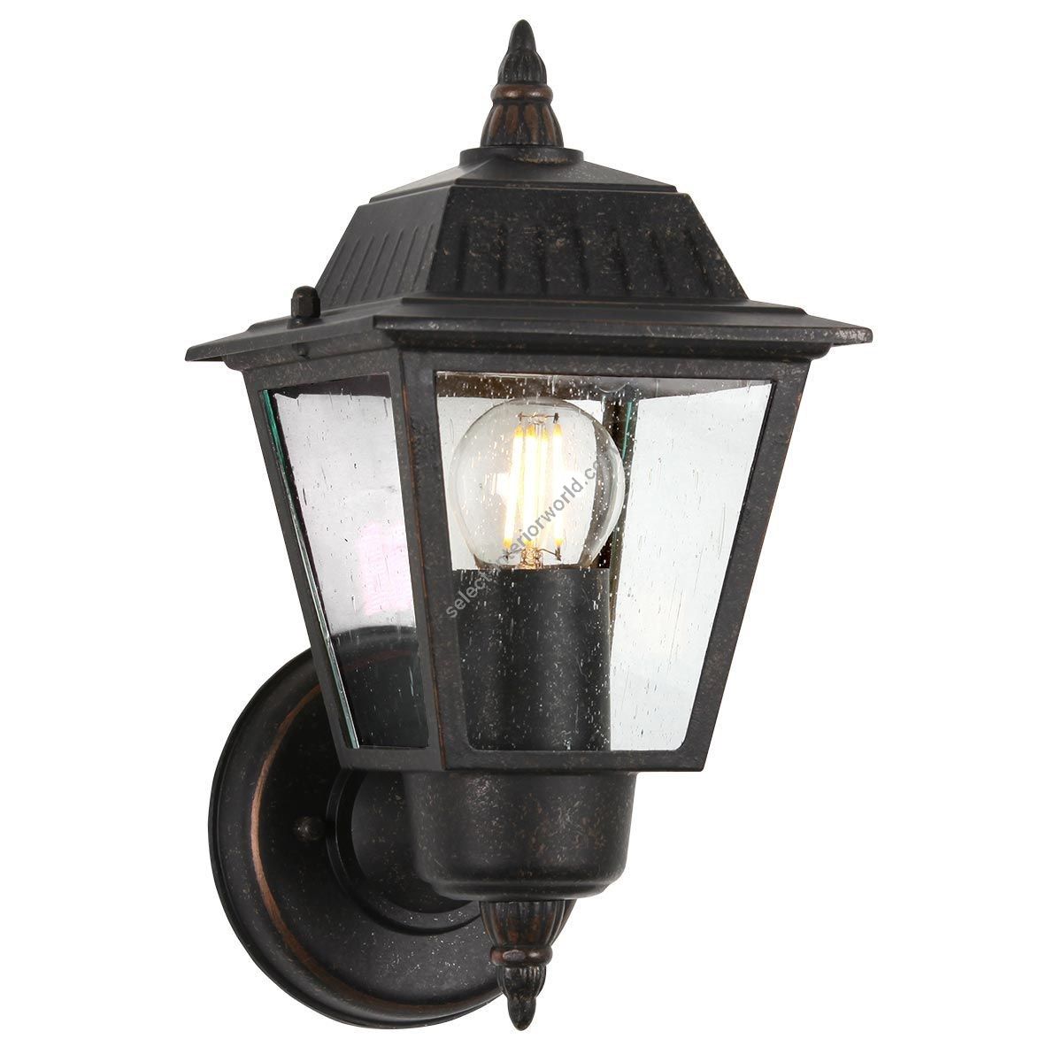 Elstead Lighting / Outdoor Wall Lights / Highnam Lantern Weathered Bronze