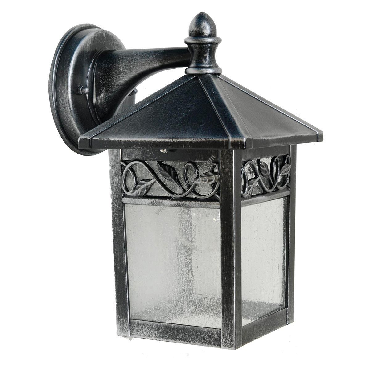 Elstead Lighting / Outdoor Wall Lights / Winchcombe 1 Lantern Black & Silver