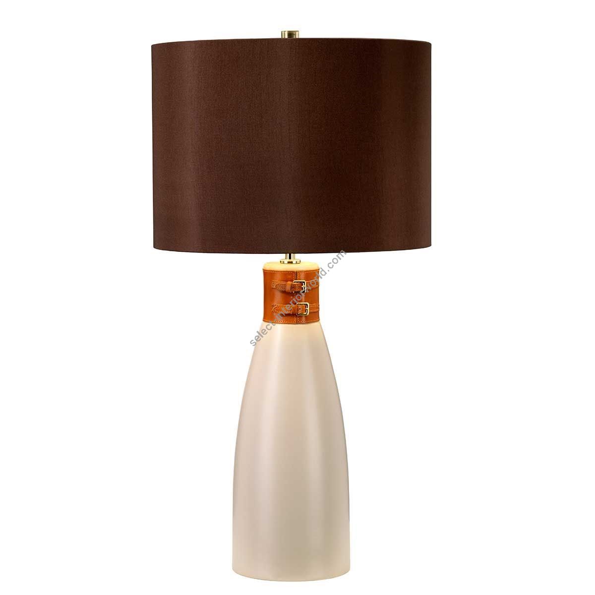 Elstead Lighting / Table Lamps / Hammersmith 1 Taupe with Brown Shade
