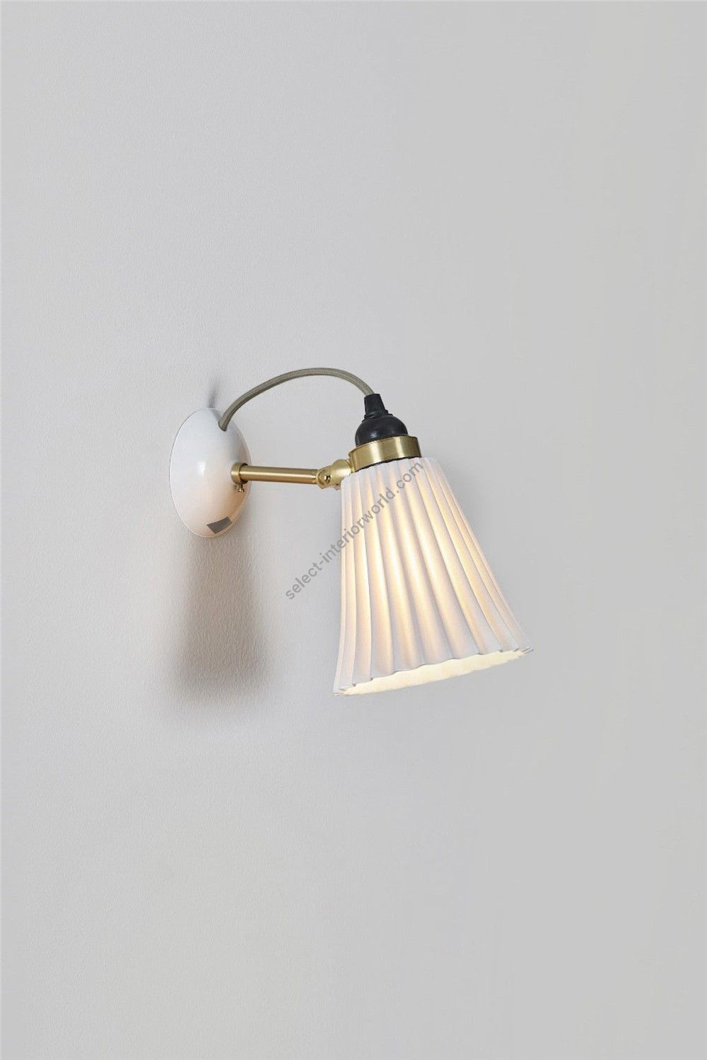 Original BTC / Wall Lights / Hector Pleat Medium Brass