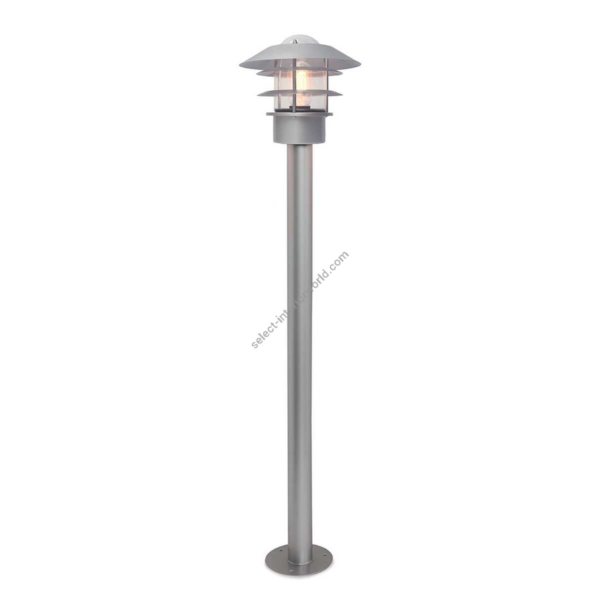 Elstead Lighting / Outdoor Bollard Lights / Helsingor 1 Lantern Silver