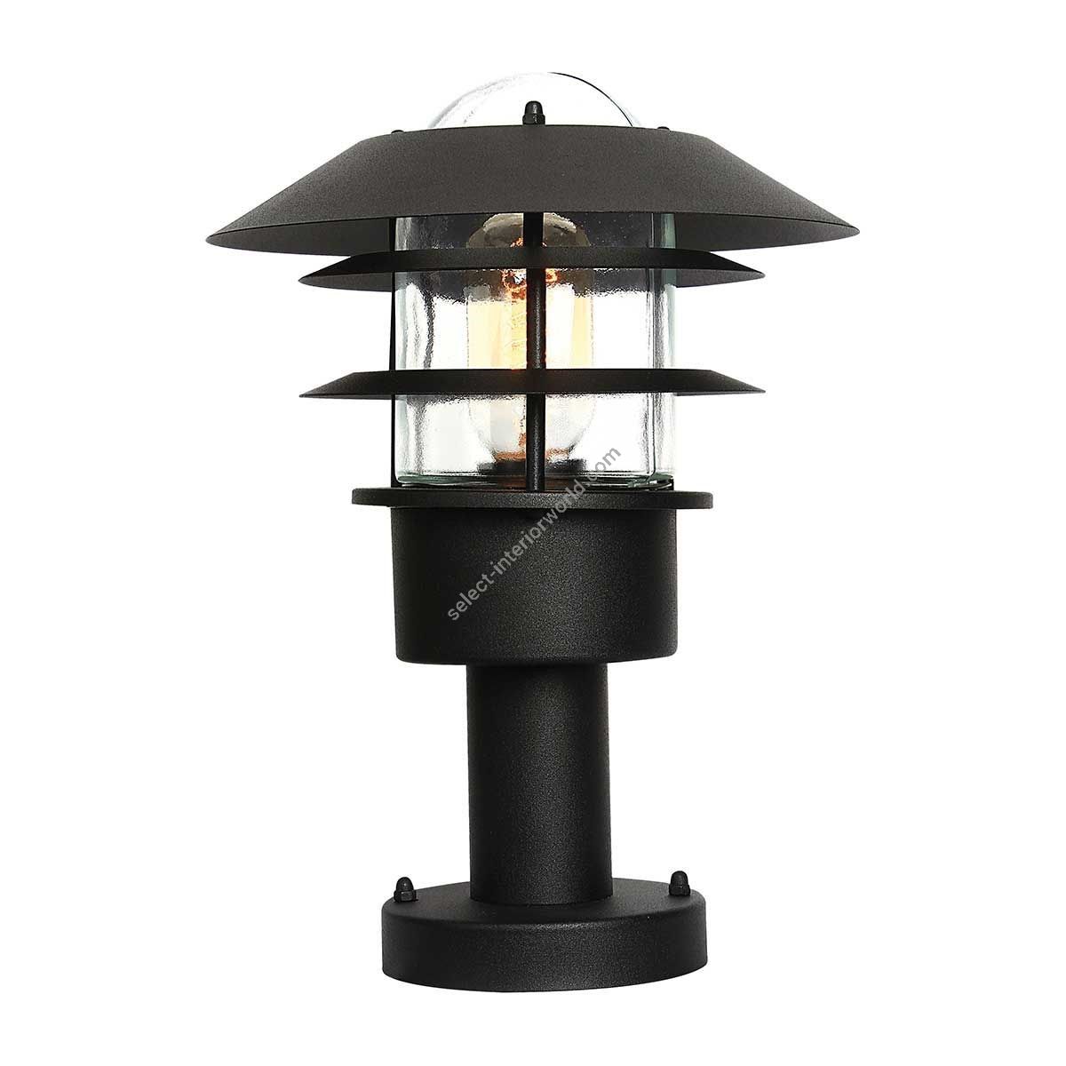 Elstead Lighting / Outdoor Pedestal Lights / Helsingor 1 Lantern Black