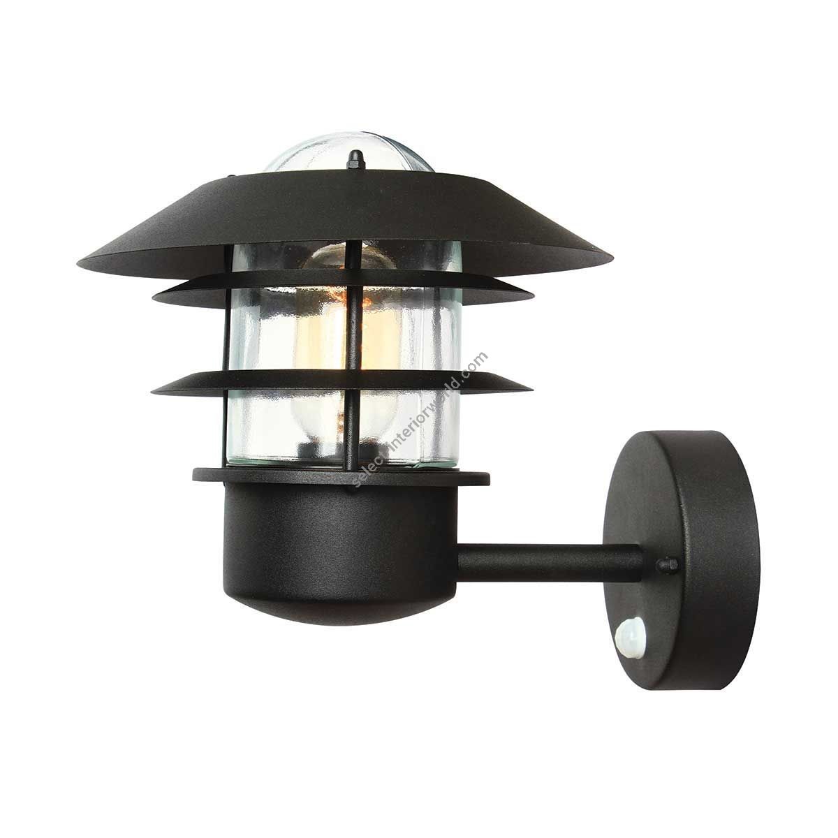 Elstead Lighting / Outdoor Wall Lights / Helsingor 1 PIR Lantern Black