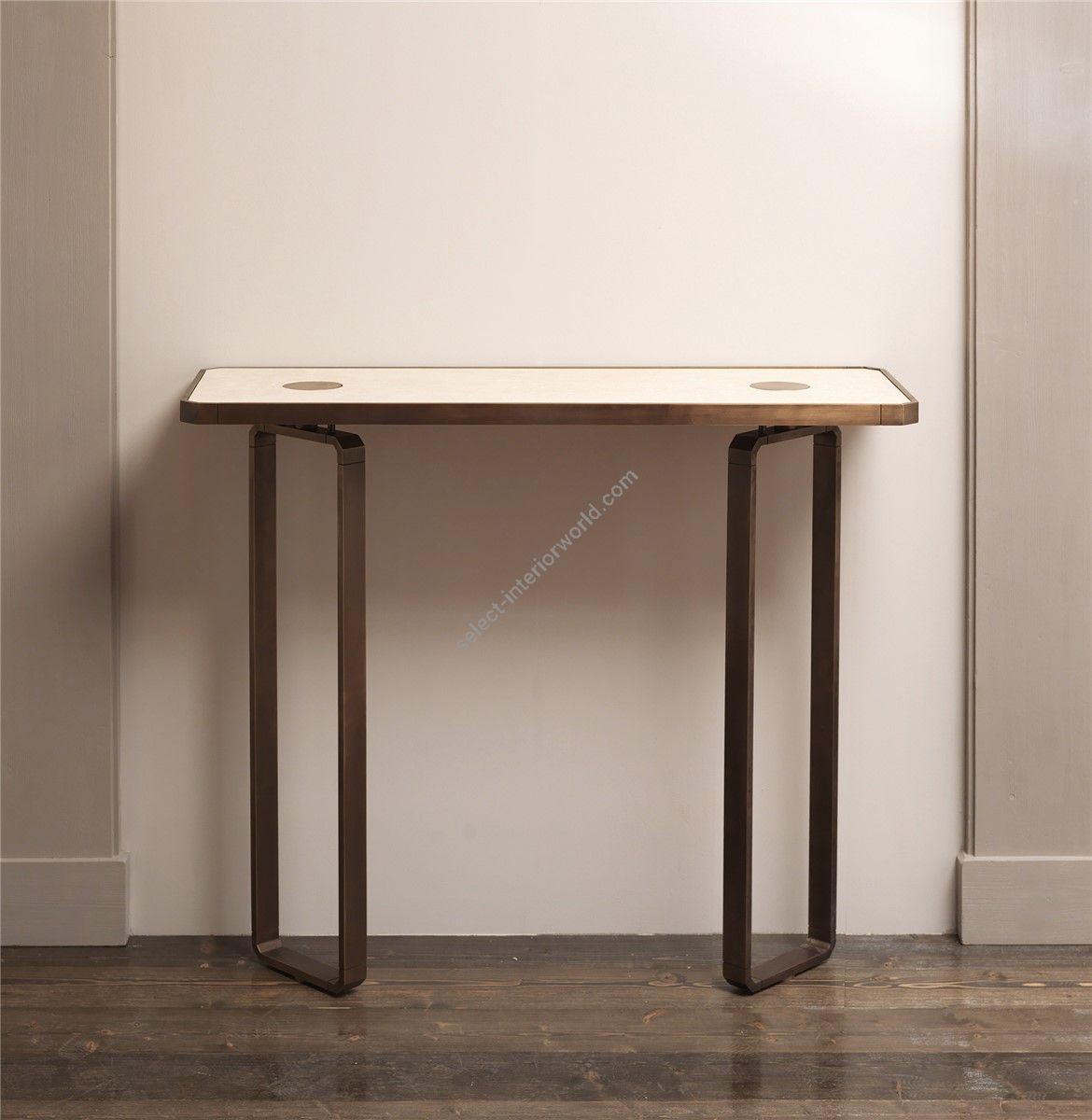 Officina Ciani / Console Tables / Brass with Marble Top HF2076CO Domino