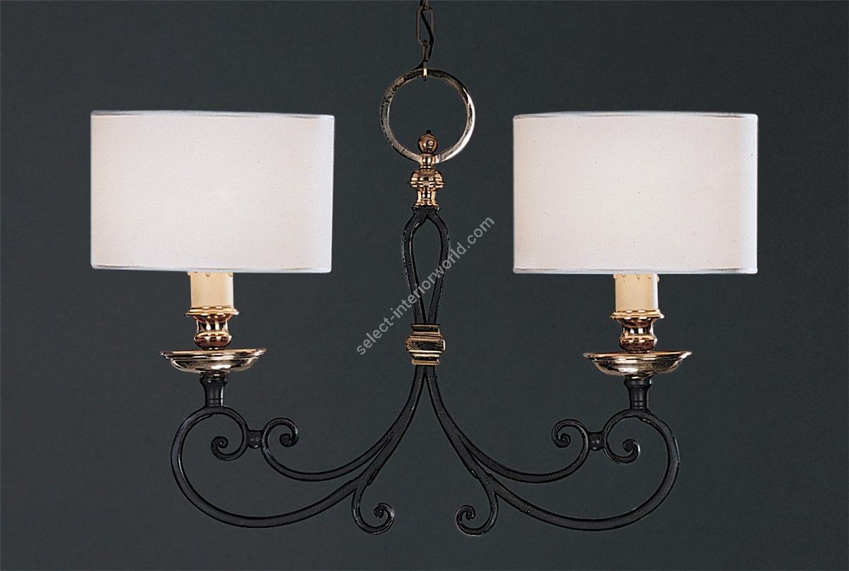 Officina Ciani / Chandeliers / Iron with Brass Details HL1018CH-2 Opanca