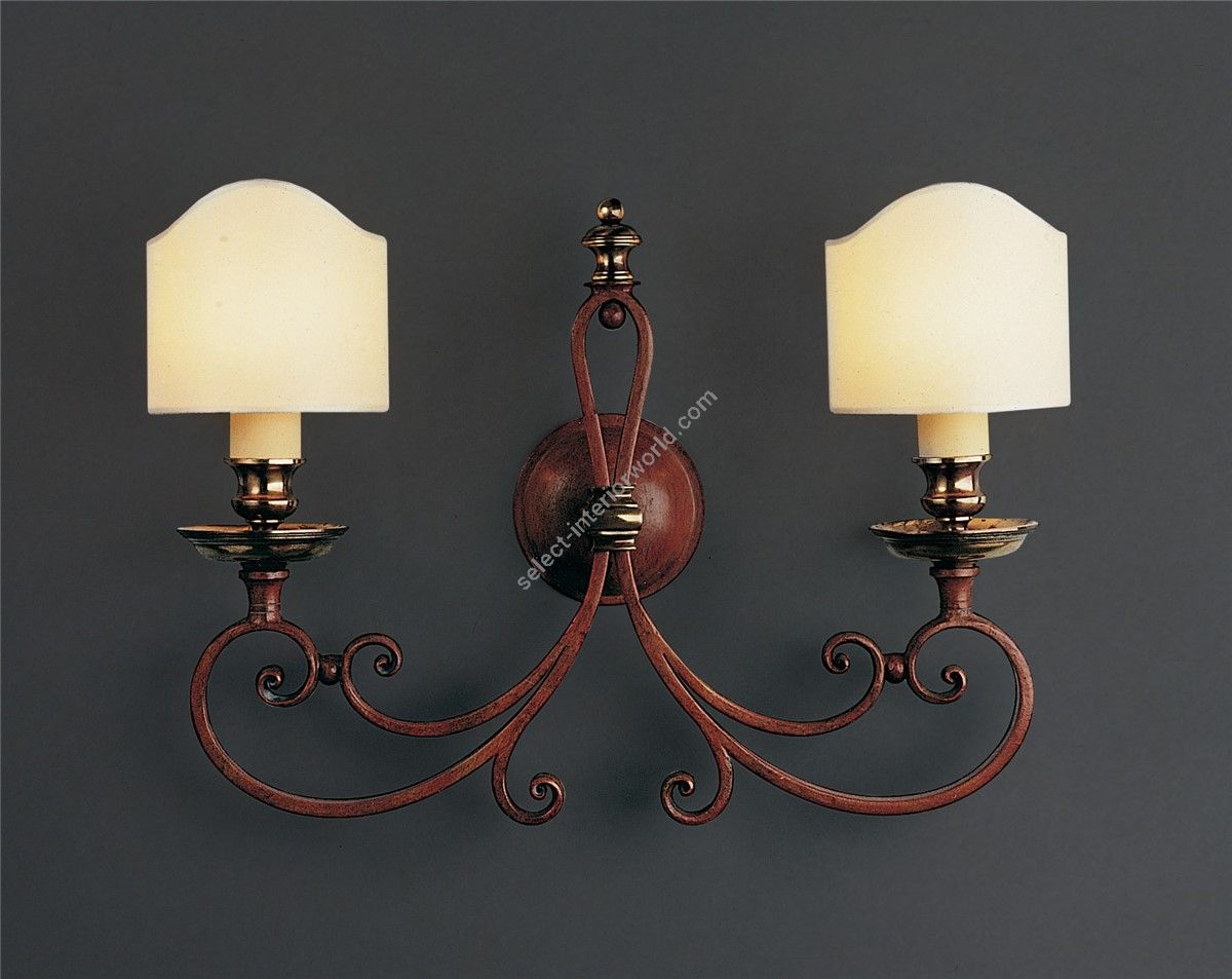 Officina Ciani / Wall Sconces / Iron with Brass Details HL1018WA-2 Opanca