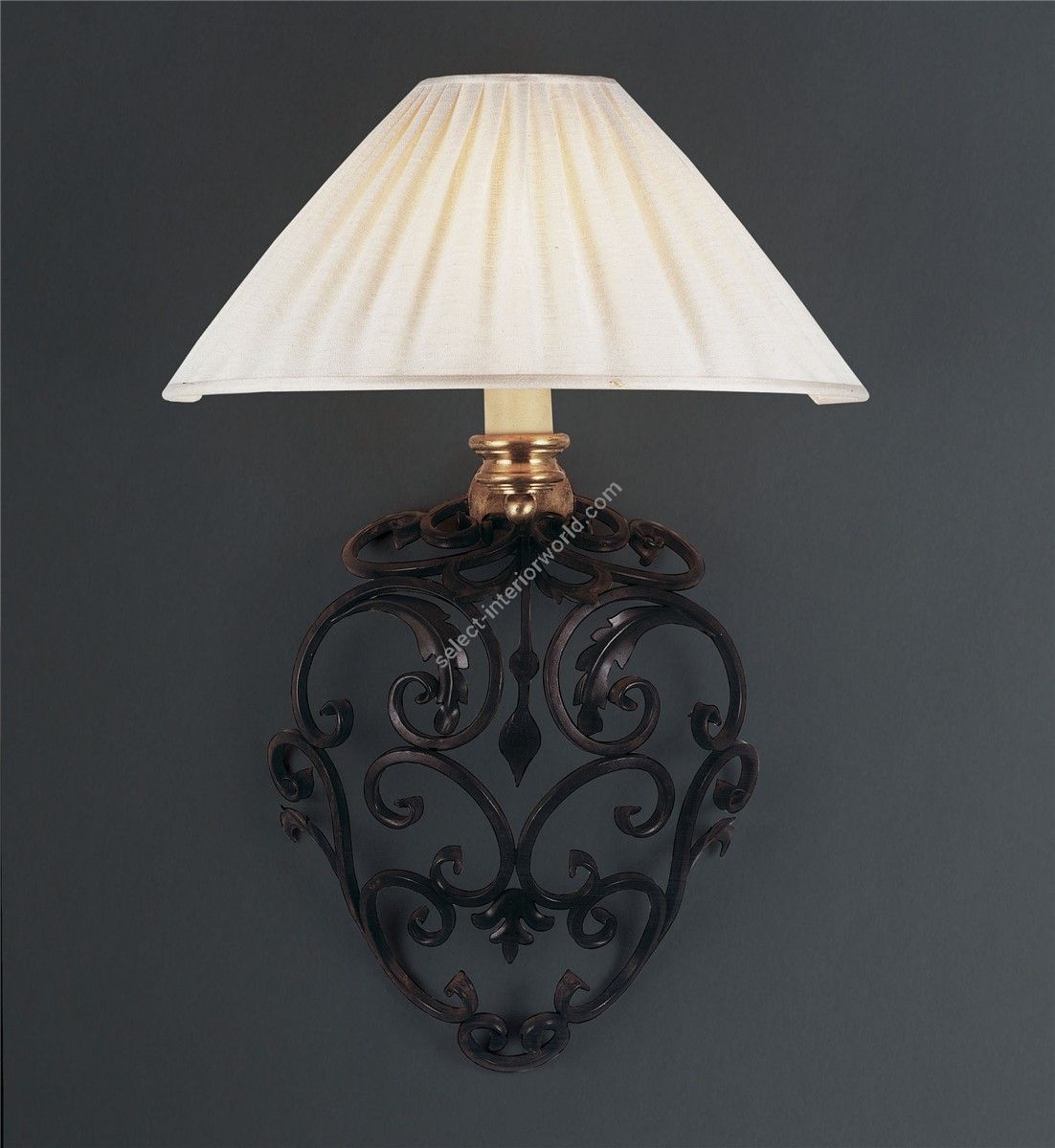 Officina Ciani / Wall Sconces / Iron Fabric Shade HL1030WA-1 Orcio
