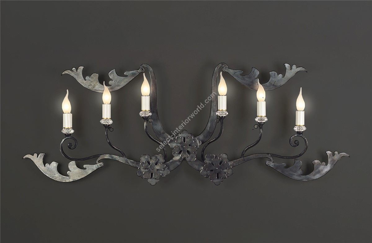 Officina Ciani / Wall Sconces / Metal with Crystals Details HL1055WA-6 Marot