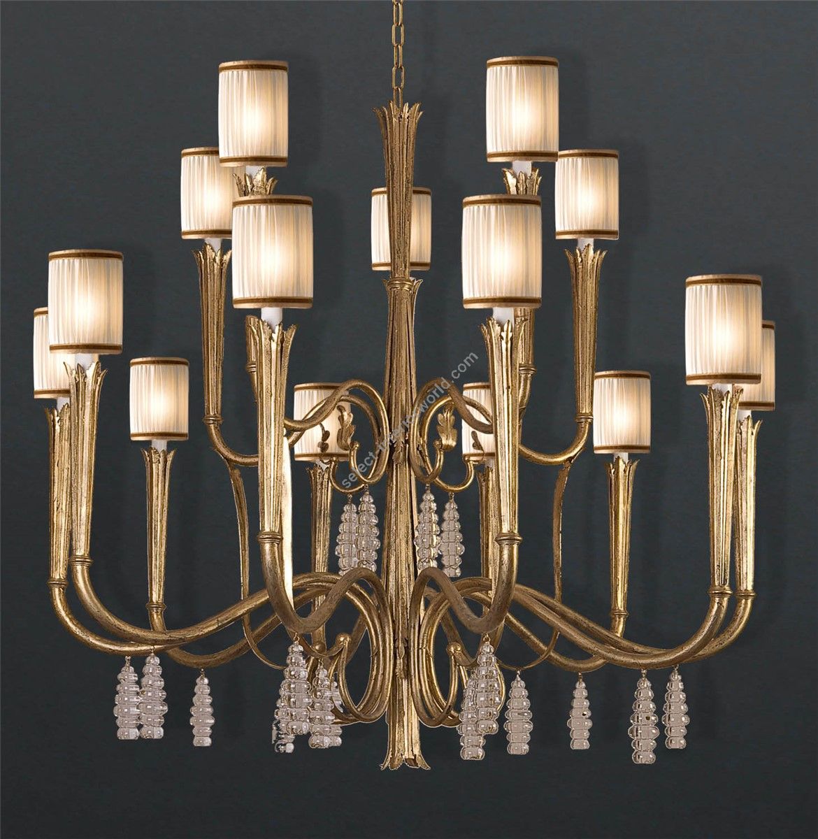 Officina Ciani / Chandeliers / with Crystal Pensants HL1059CH-15 Rialto