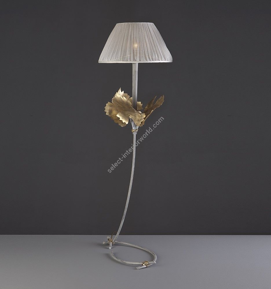Iron Table Lamp with Leaves HL1073TA-1 Raspo by Officina Ciani