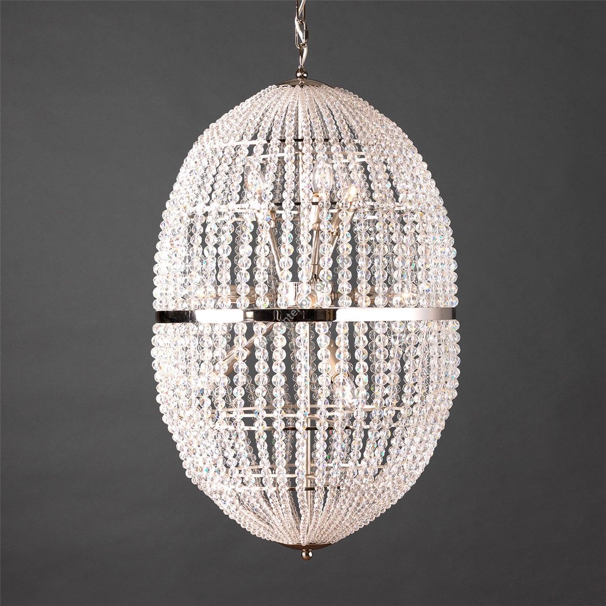 Officina Ciani / Chandeliers / Brass with Spherical Crystals HL1090CH-12 Uovo
