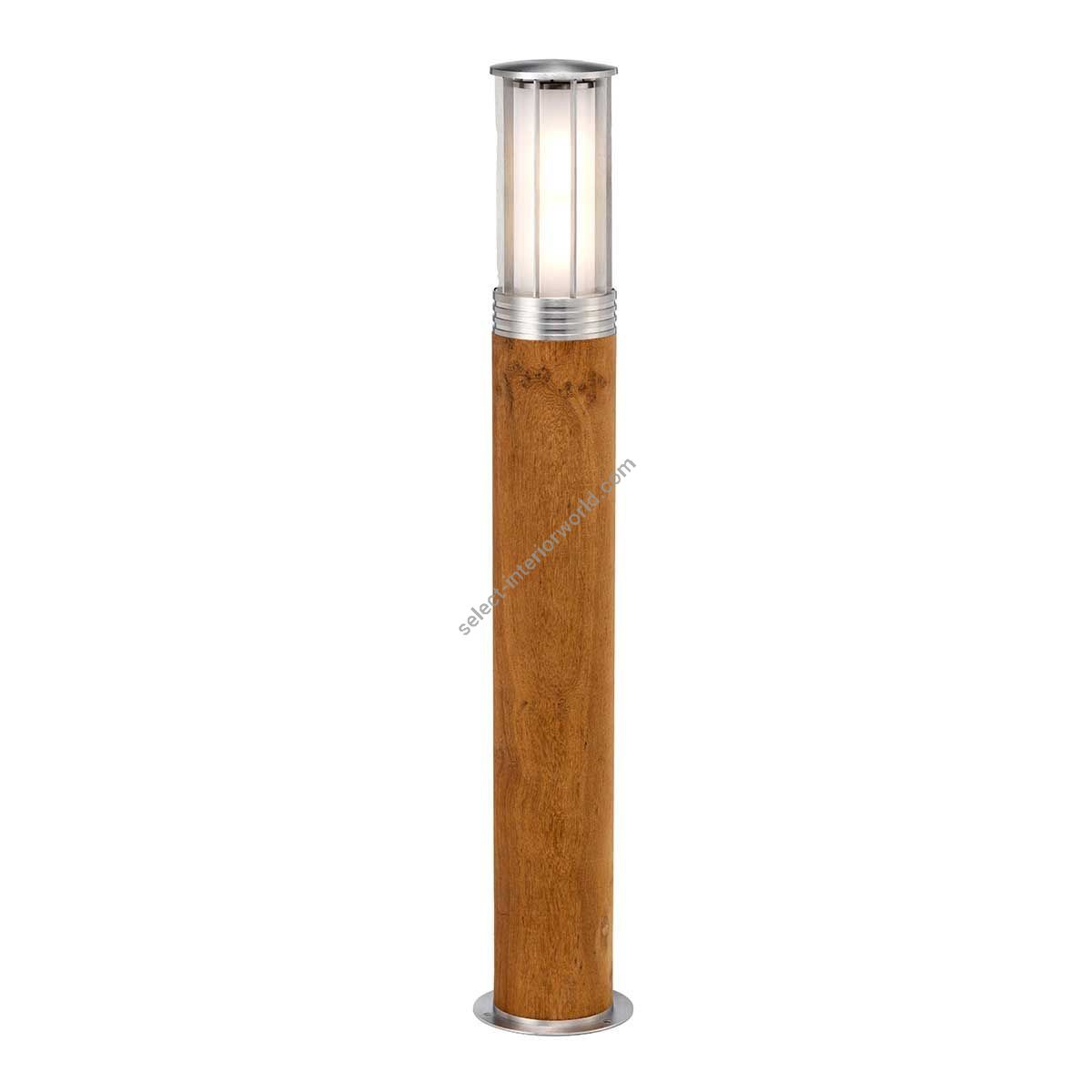 Elstead Lighting / Outdoor Bollard Lights / Hornsea 1 Teak with Stainless Steel