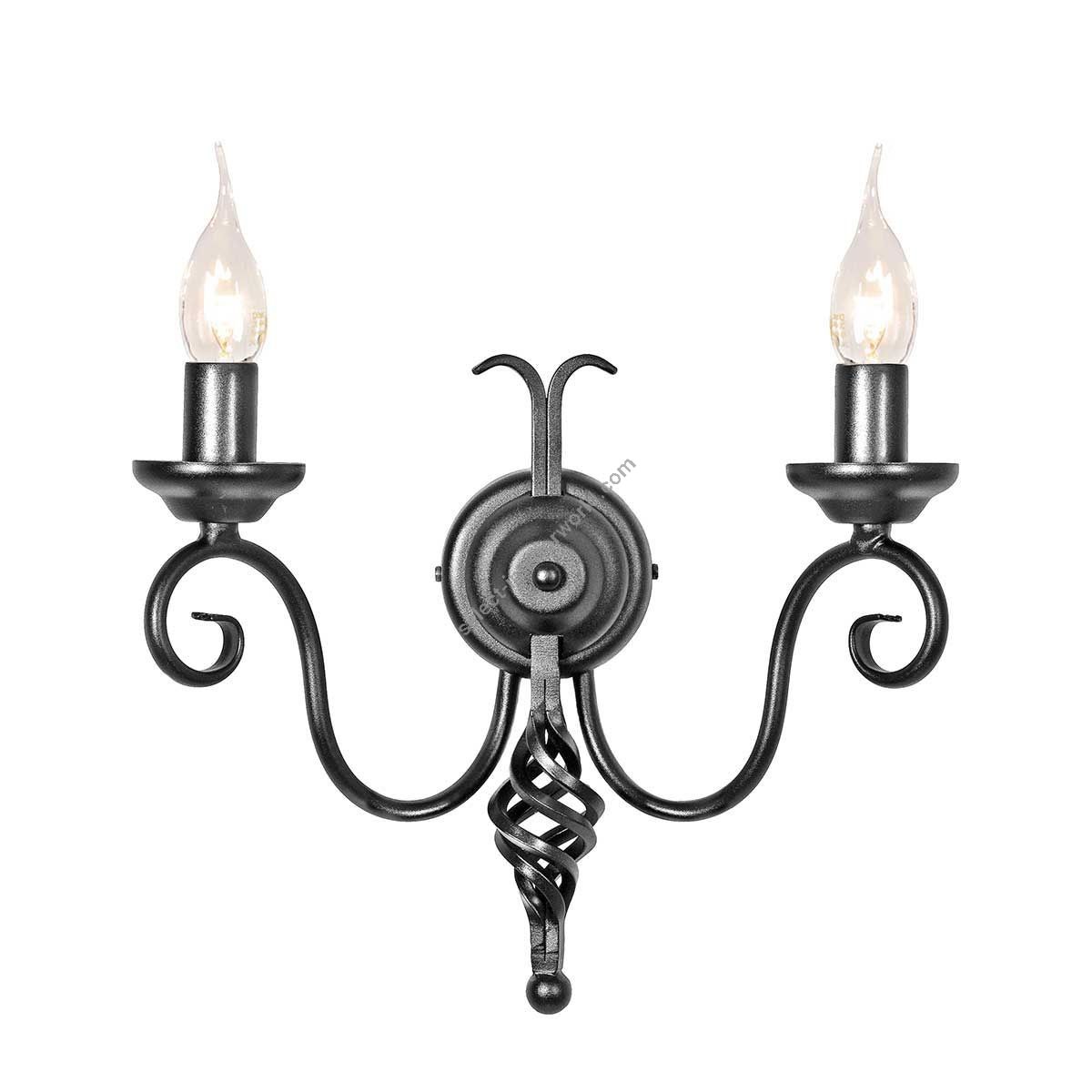 Elstead Lighting / Wall Lights / Harlech 2 Black
