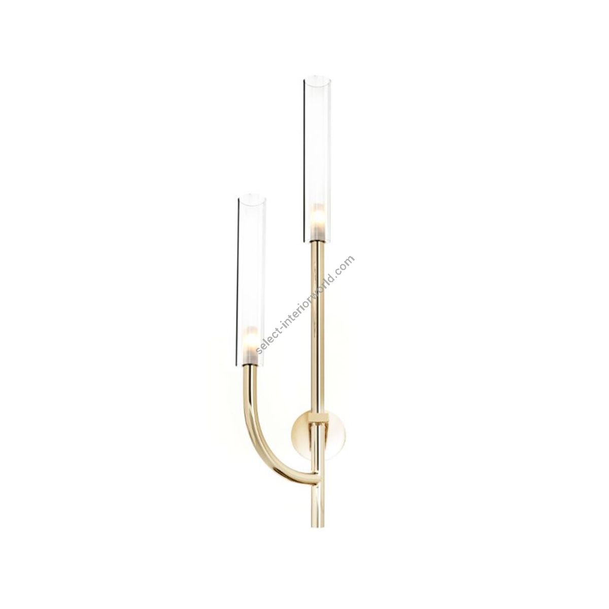 Modern 2-Light Wall Sconce in the form of candle by Il Paralume Marina