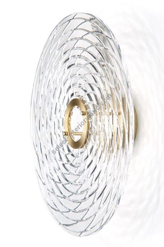 Il Paralume Marina / Wall Lights / Ripple Single Crystal Disc 2280/AG