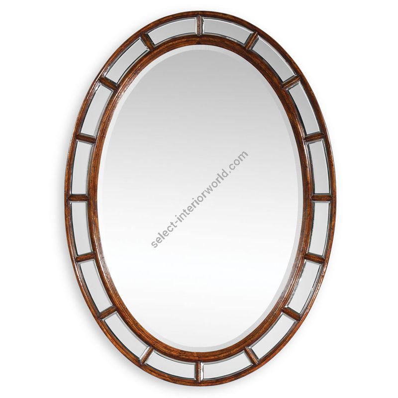 Jonathan Charles / Oval panelled mirror in Georgian Irish style / 492697-WAL-GPM