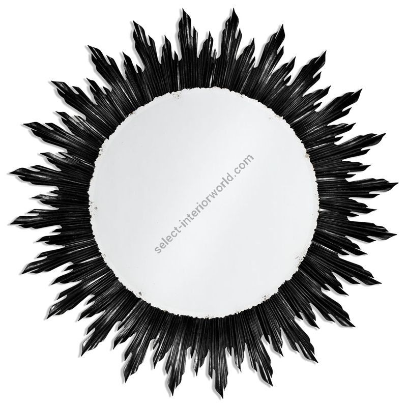 Jonathan Charles / Large black sunburst Wall Mirror / 494469-BLA