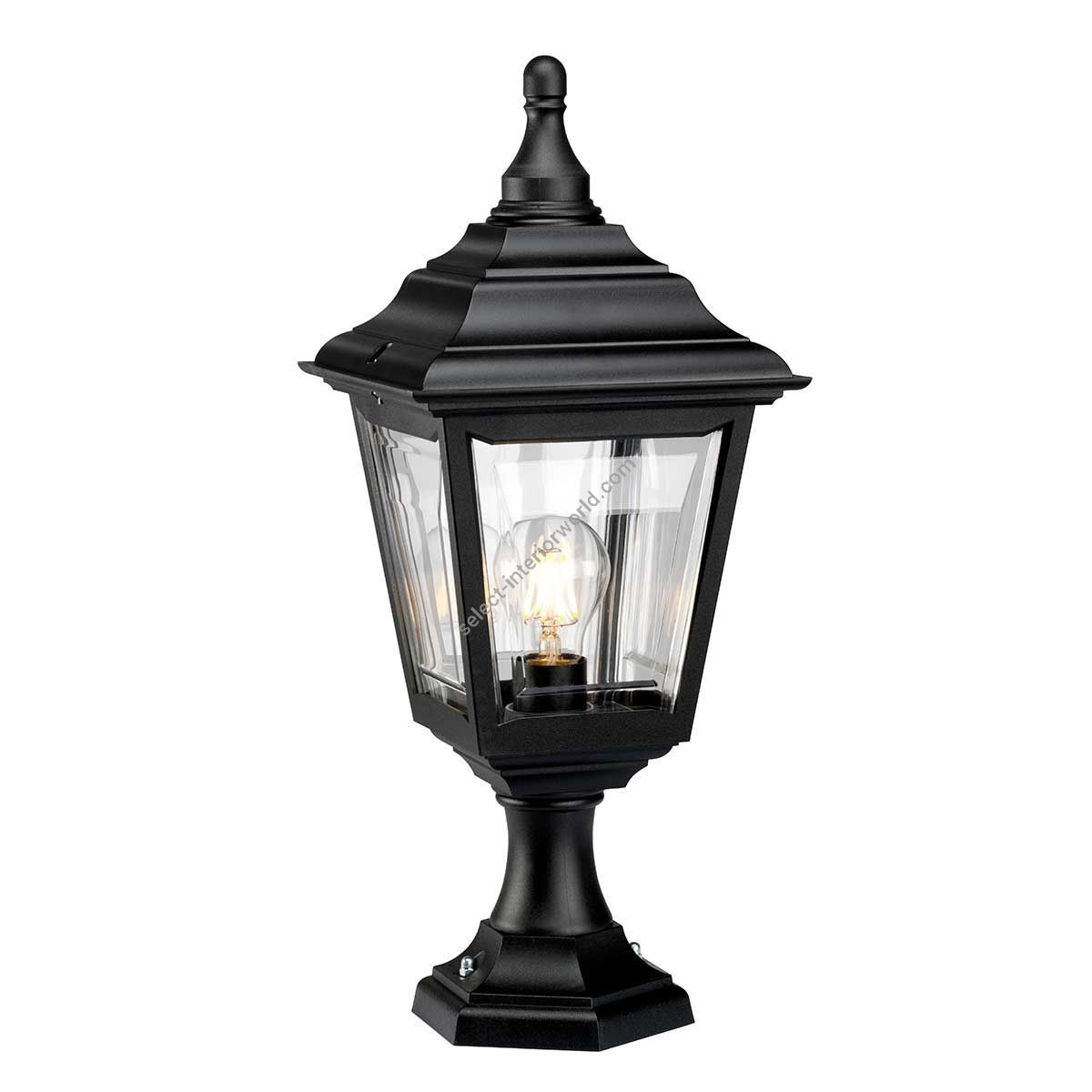 Elstead Lighting / Outdoor Pedestal Lights / Kerry 1 Porch Black