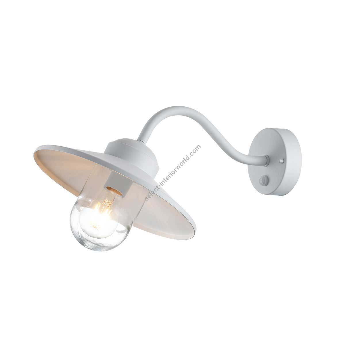 Elstead Lighting / Outdoor Wall Lights / Klampenborg Lantern with PIR White