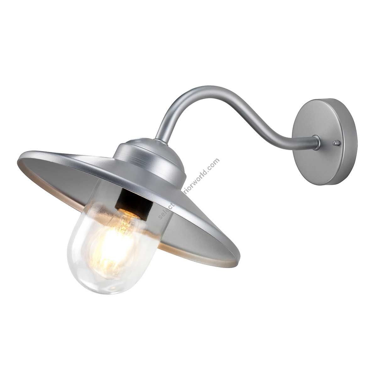 Elstead Lighting / Outdoor Wall Lights / Klampenborg Lantern Silver