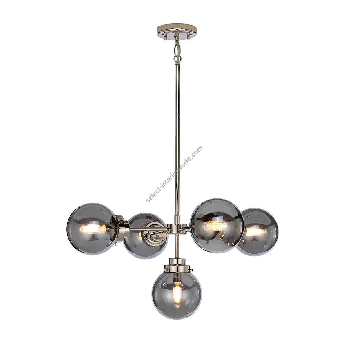 Elstead Lighting / Chandeliers / Kula 5 Polished Nickel