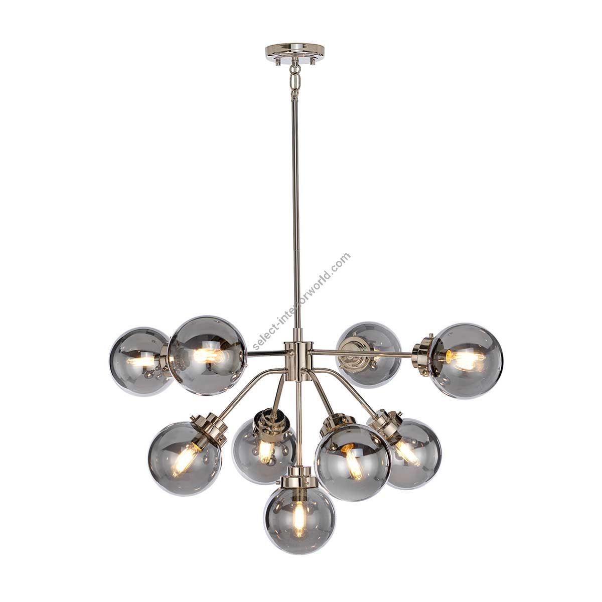 Elstead Lighting / Chandeliers / Kula 9 Polished Nickel