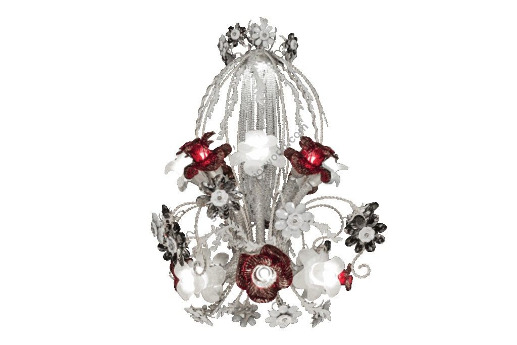 Mechini / Chandeliers / Coloured Bohemian Crystal & Murano Glass L-GIGLIO/16