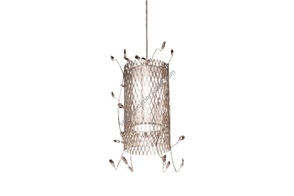 Mechini / Chandeliers / Clear Bohemian Crystal and Lamp Shades L-Grid/1