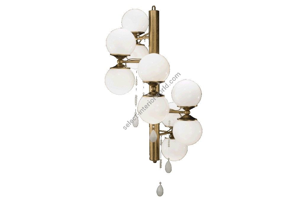Mechini / Chandeliers / Coulored Bohemian Crystal L-MEK11/10 White Balls