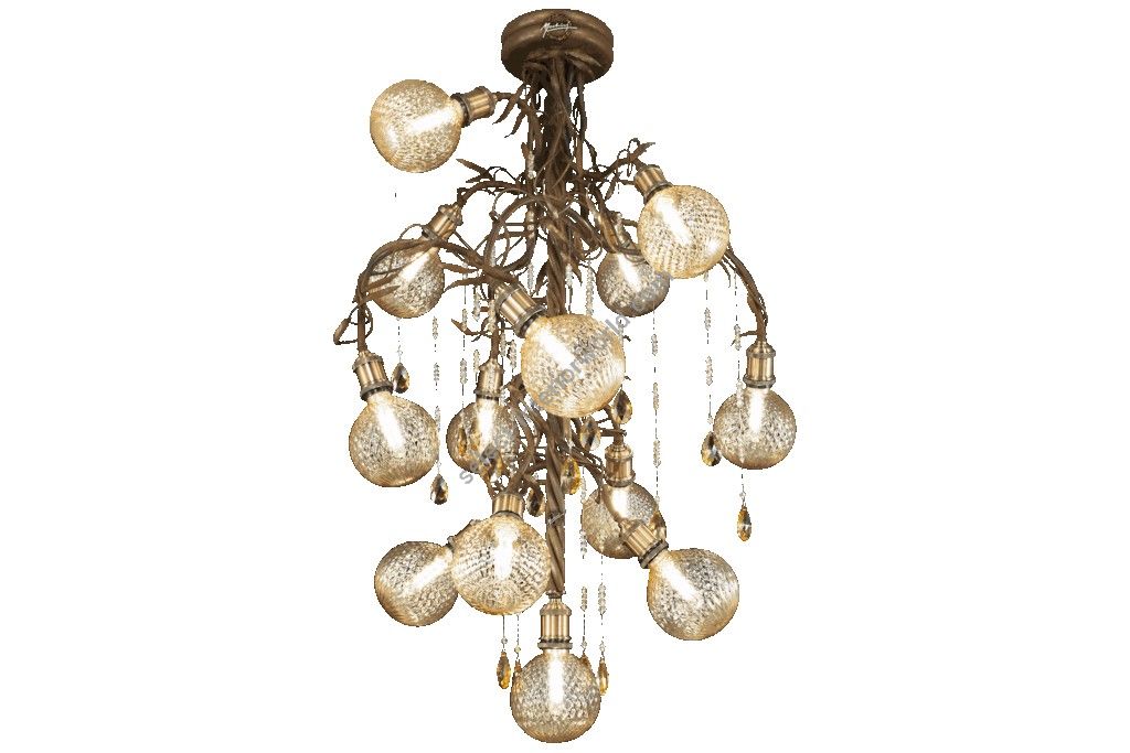 Mechini / Chandeliers / Coloured Bohemian Crystal 13 Lights L-MEK12/13